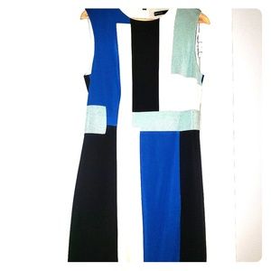 Karen Millen Modern Blue Retro Dress